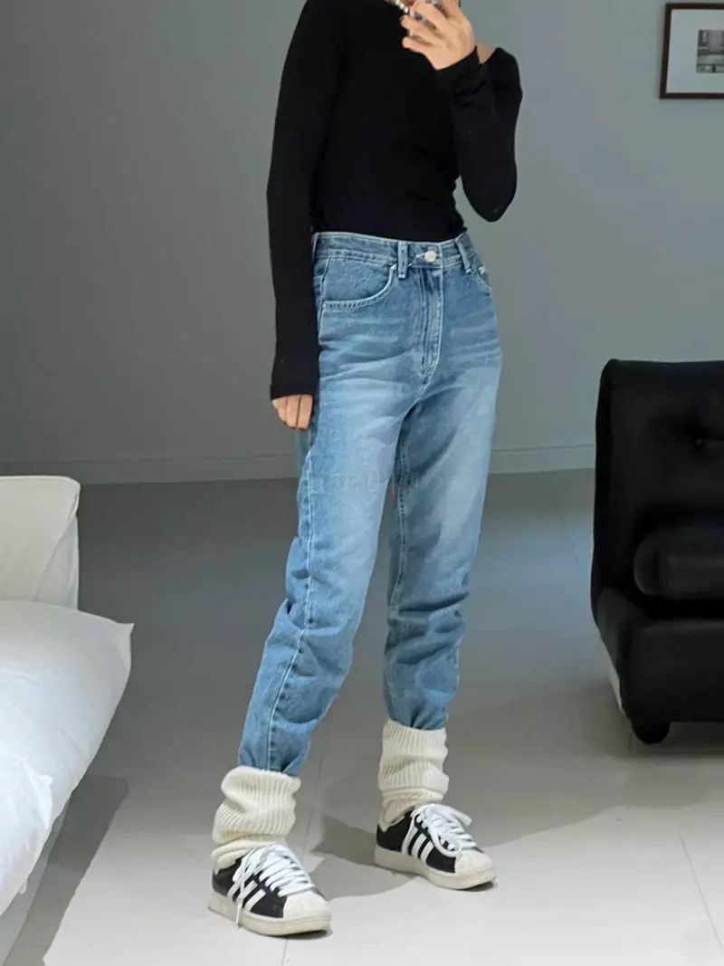 Bricklane - Korean Women Fashion - #momslook - Semi Jeans - 9