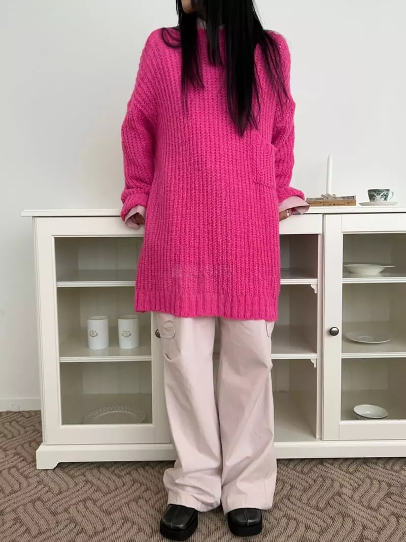 Bricklane - Korean Women Fashion - #momslook - Vivid Knit Tee - 2