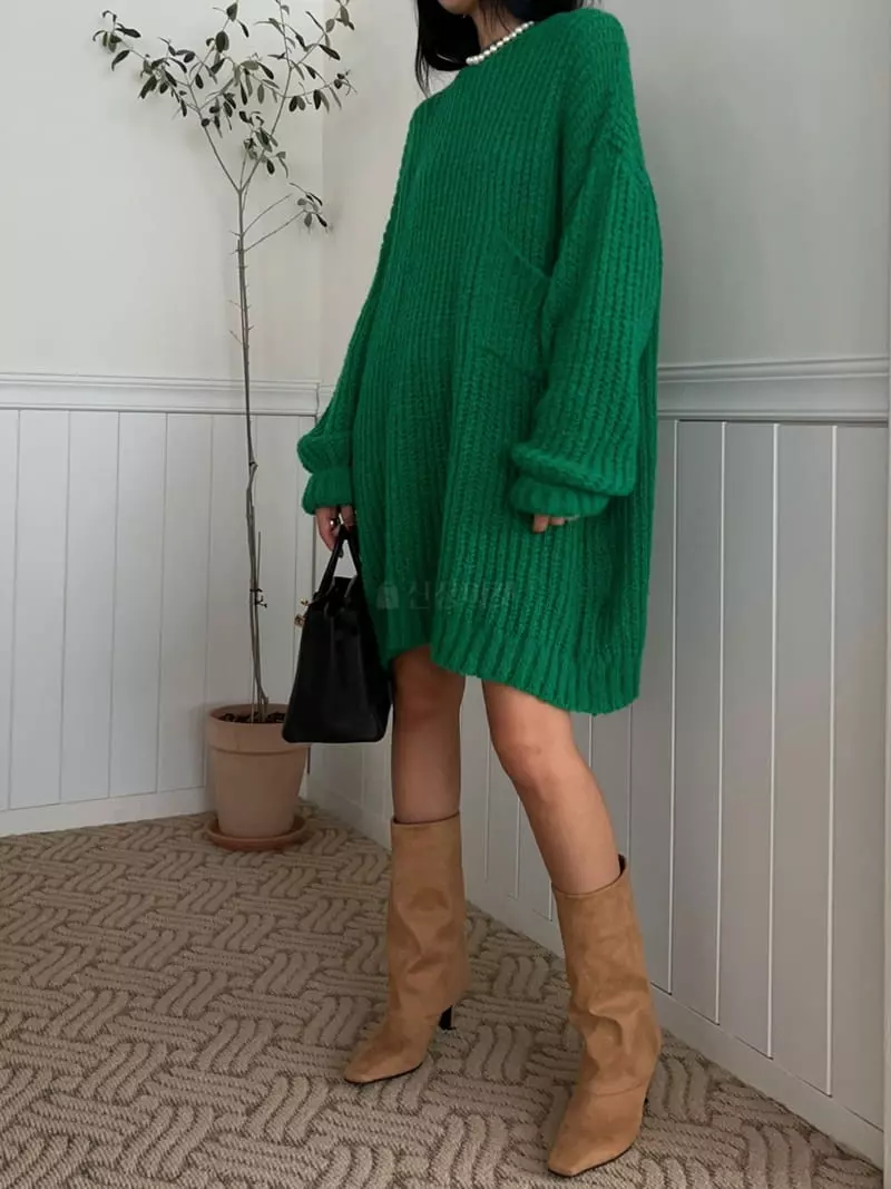 Bricklane - Korean Women Fashion - #momslook - Vivid Knit Tee - 6