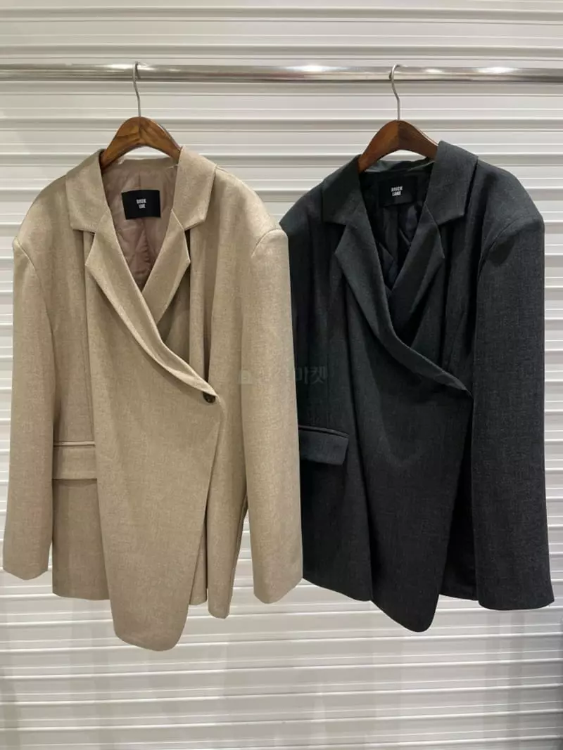 Bricklane - Korean Women Fashion - #momslook - Boca Wrap Jacket - 10