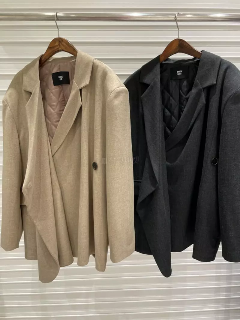 Bricklane - Korean Women Fashion - #momslook - Boca Wrap Jacket - 12