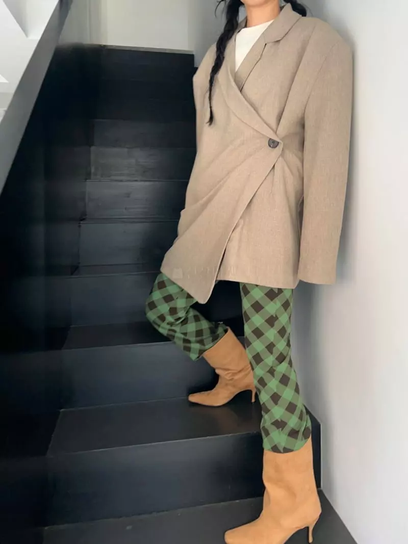 Bricklane - Korean Women Fashion - #momslook - Boca Wrap Jacket - 6