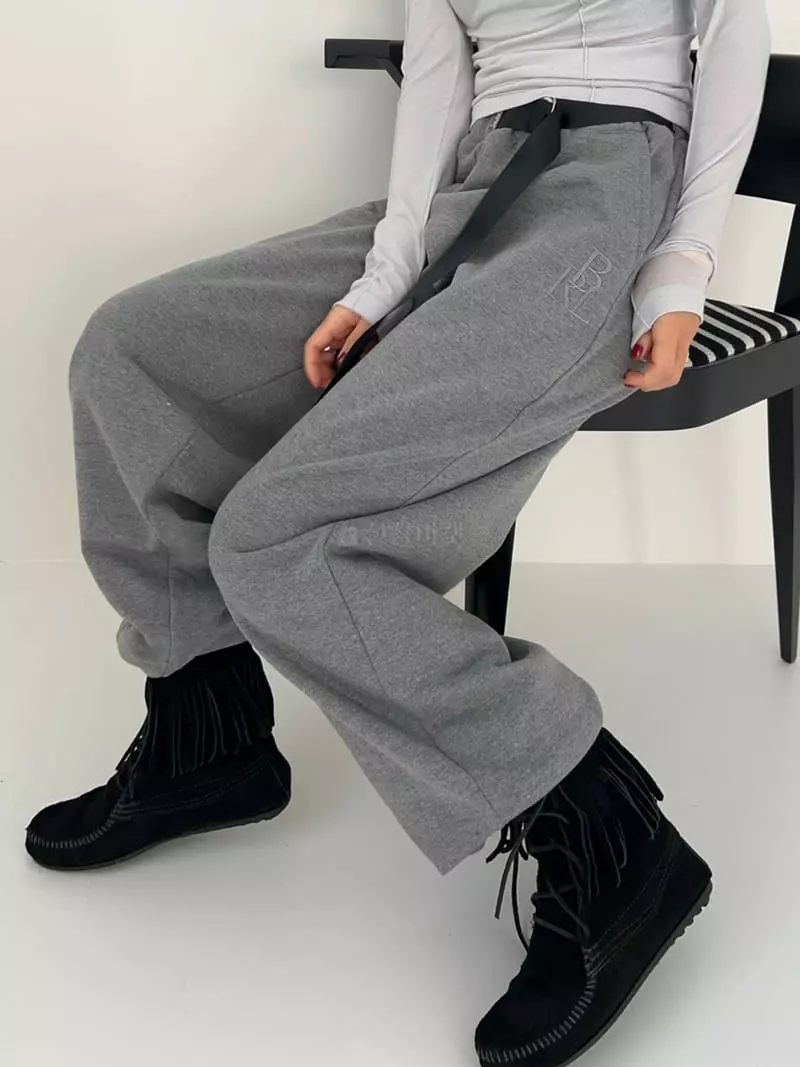 Bricklane - Korean Women Fashion - #momslook - Belt Pants