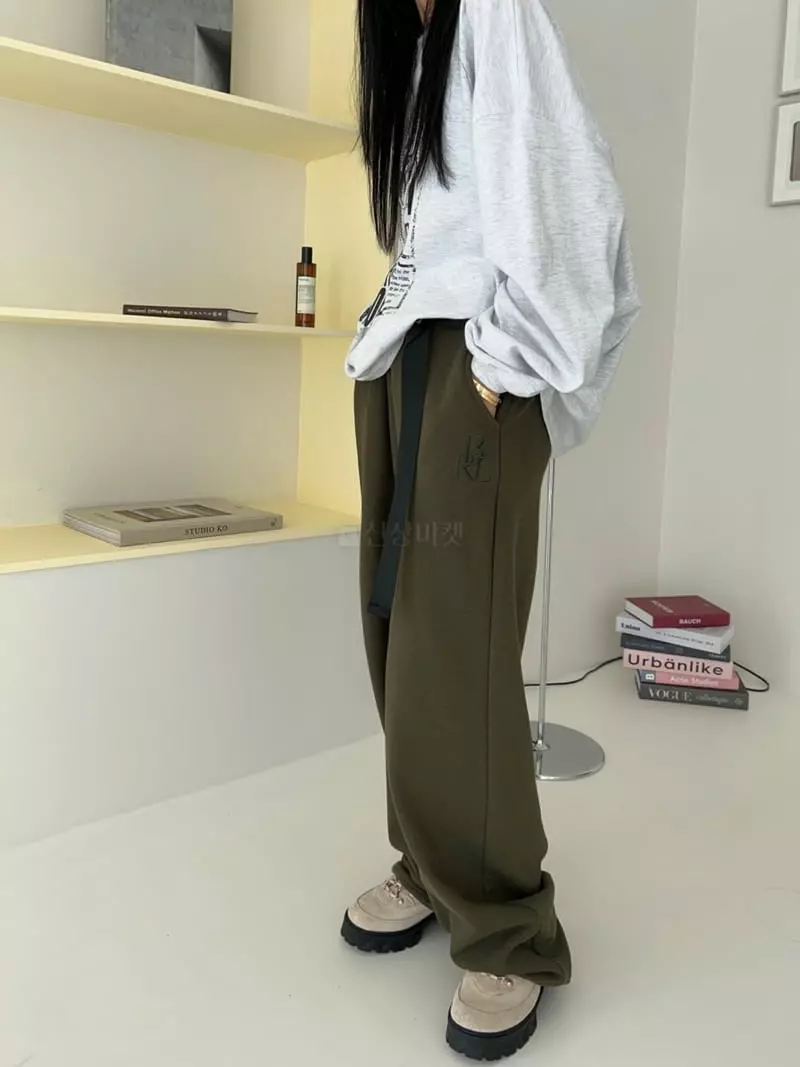 Bricklane - Korean Women Fashion - #momslook - Belt Pants - 5