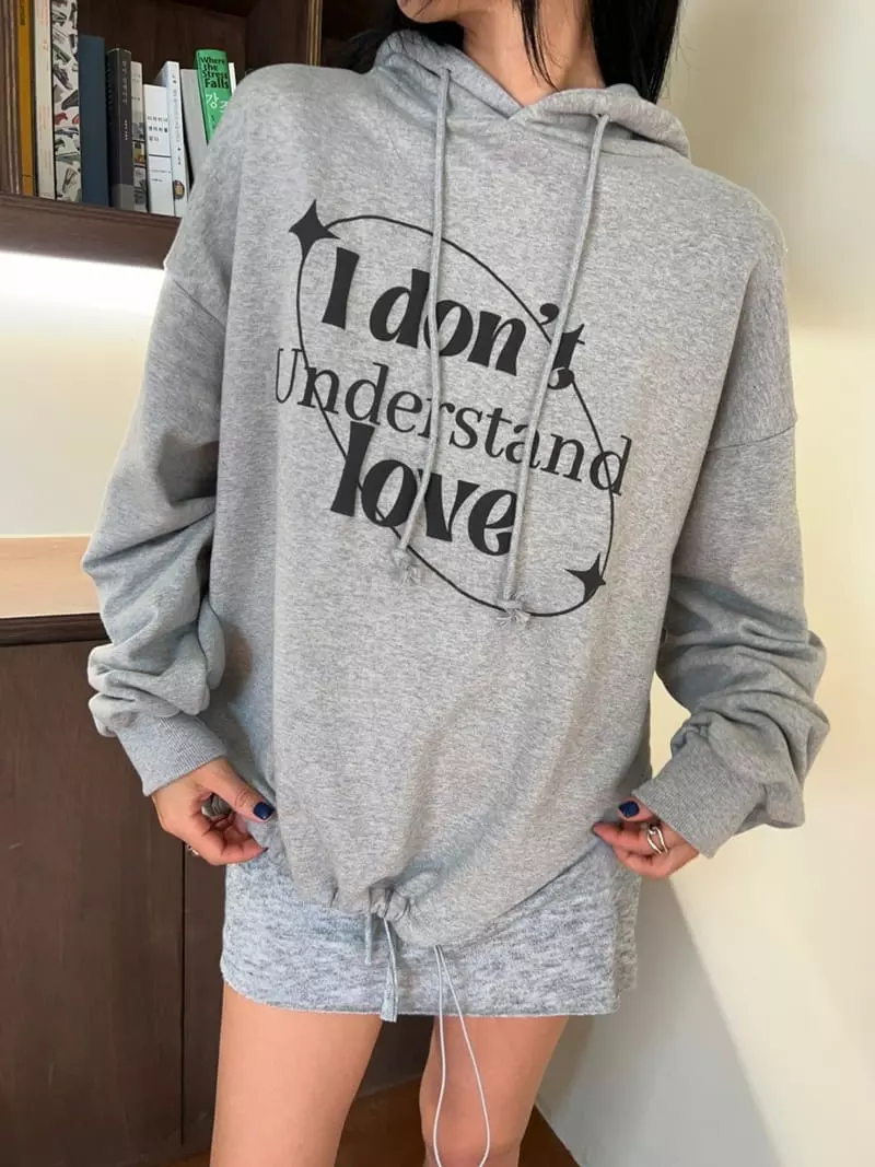 Bricklane - Korean Women Fashion - #momslook - Love String Hoody - 2