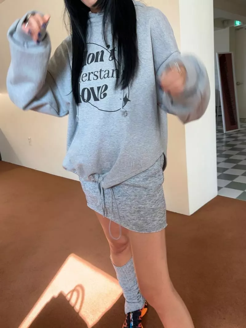 Bricklane - Korean Women Fashion - #womensfashion - Love String Hoody - 4