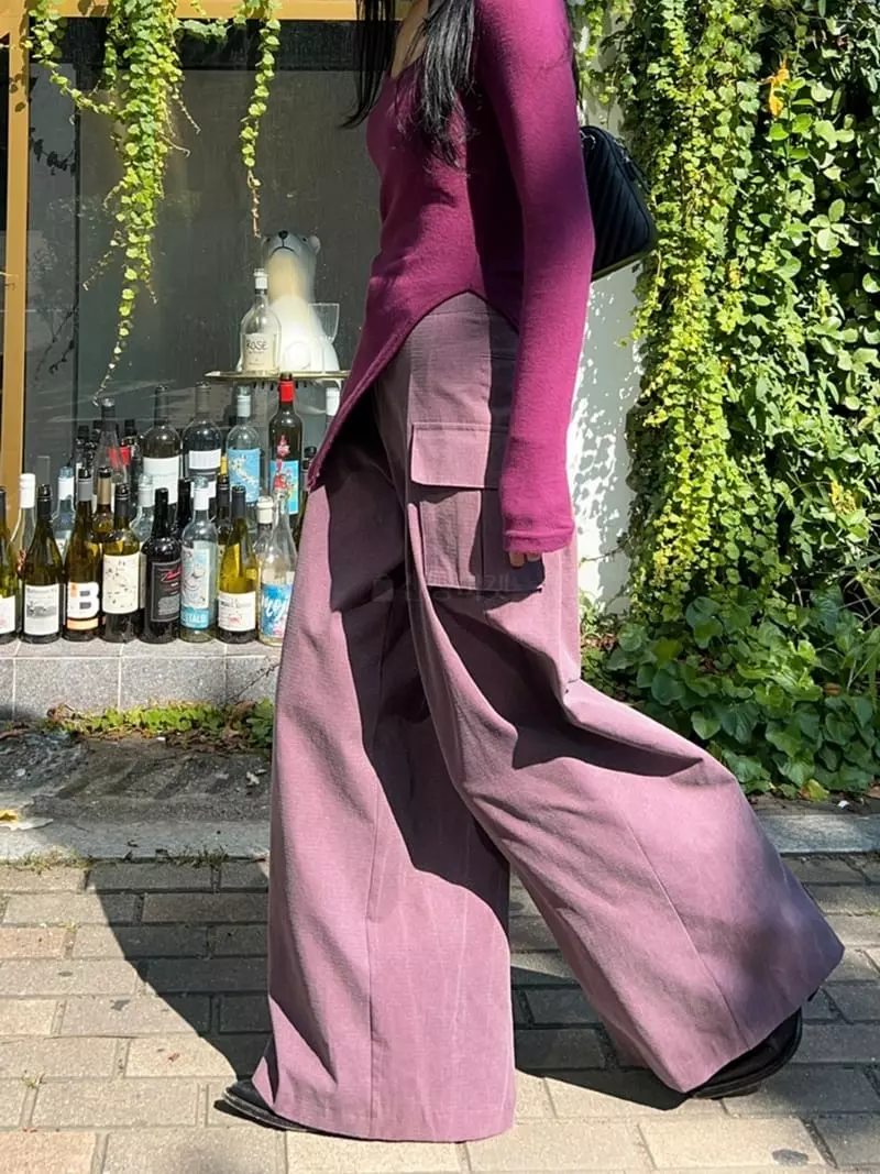 Bricklane - Korean Women Fashion - #pursuepretty - Pigment Crgo Pants - 5