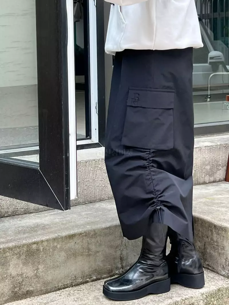 Bricklane - Korean Women Fashion - #pursuepretty - String Long Skirt - 8
