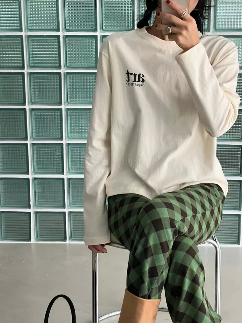 Bricklane - Korean Women Fashion - #pursuepretty - Fleece Art Tee - 4