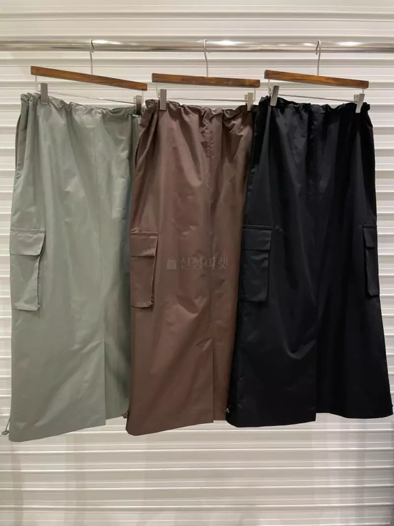 Bricklane - Korean Women Fashion - #romanticstyle - String Long Skirt - 10