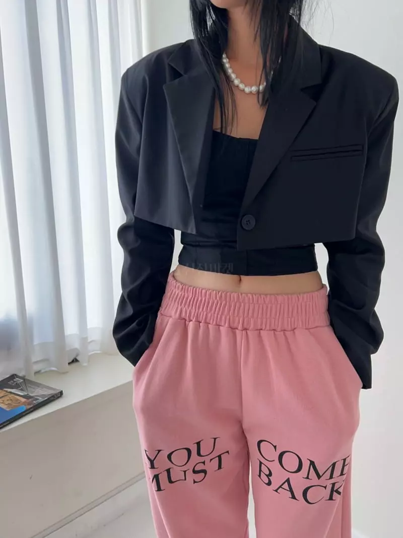 Bricklane - Korean Women Fashion - #romanticstyle - Cell Crop Jacket - 3