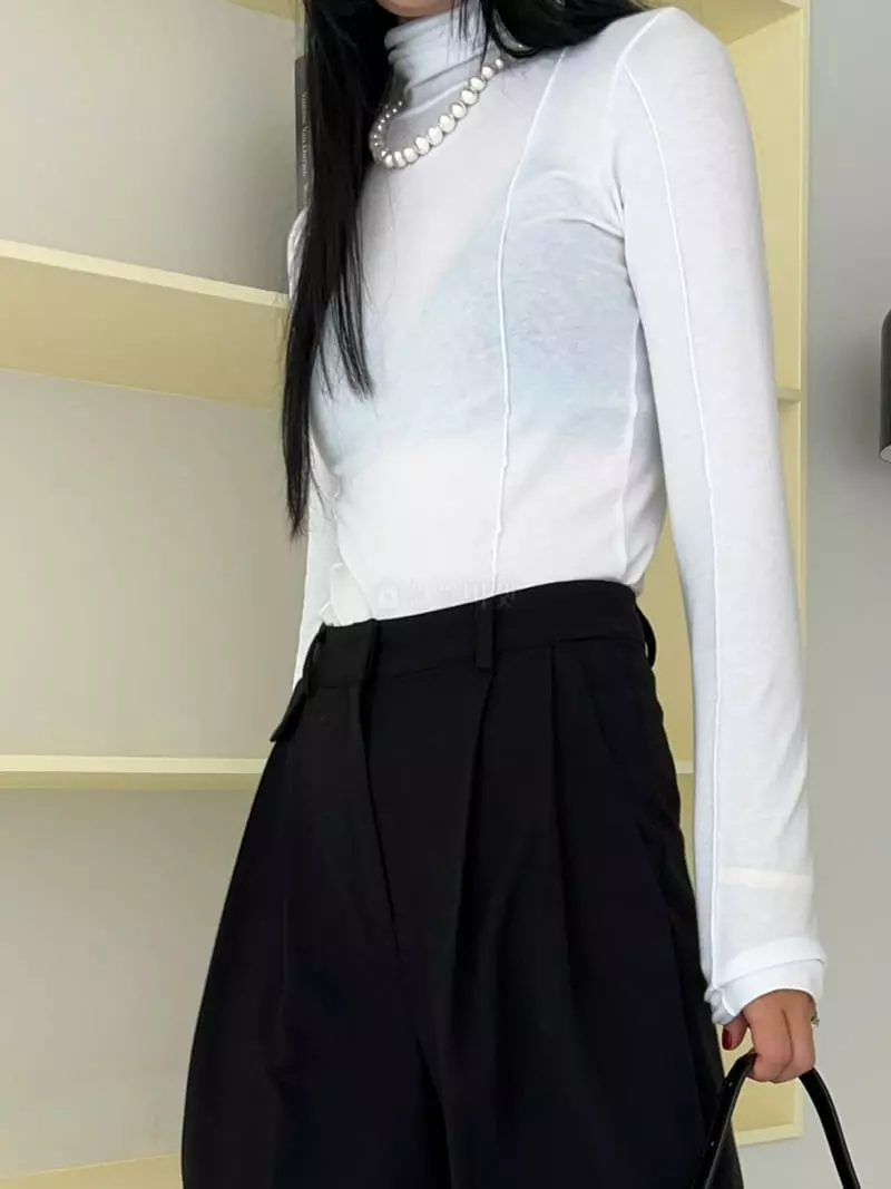 Bricklane - Korean Women Fashion - #shopsmall - Point Turtleneck Tee - 6