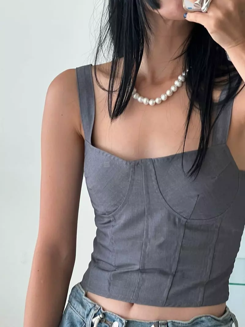 Bricklane - Korean Women Fashion - #shopsmall - Smocked Bustier - 6