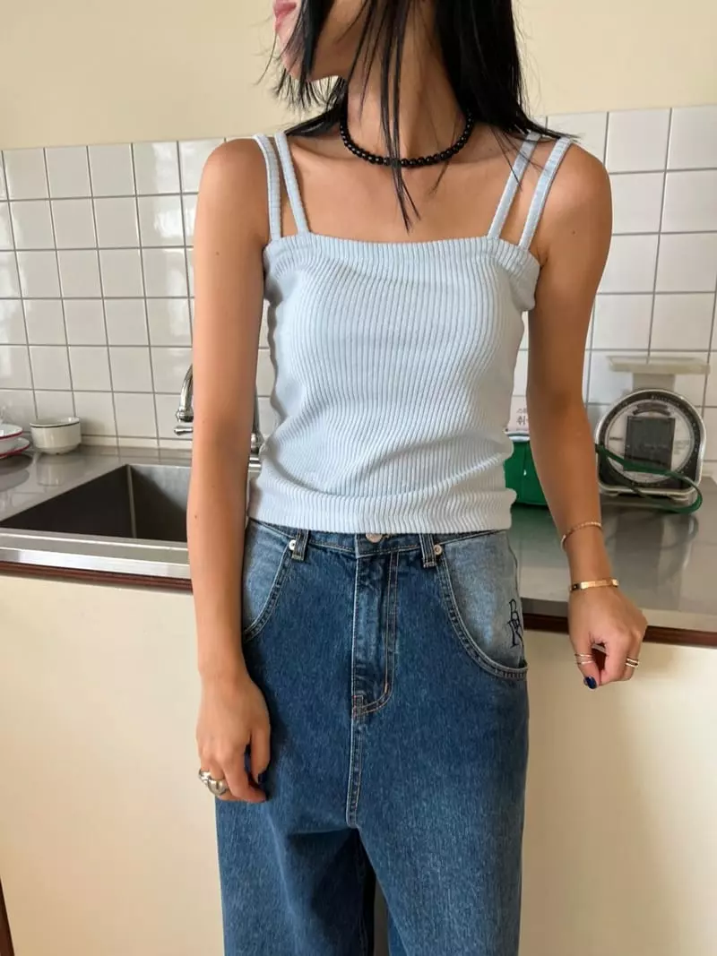 Bricklane - Korean Women Fashion - #shopsmall - Two Stripes Sleeveless - 11