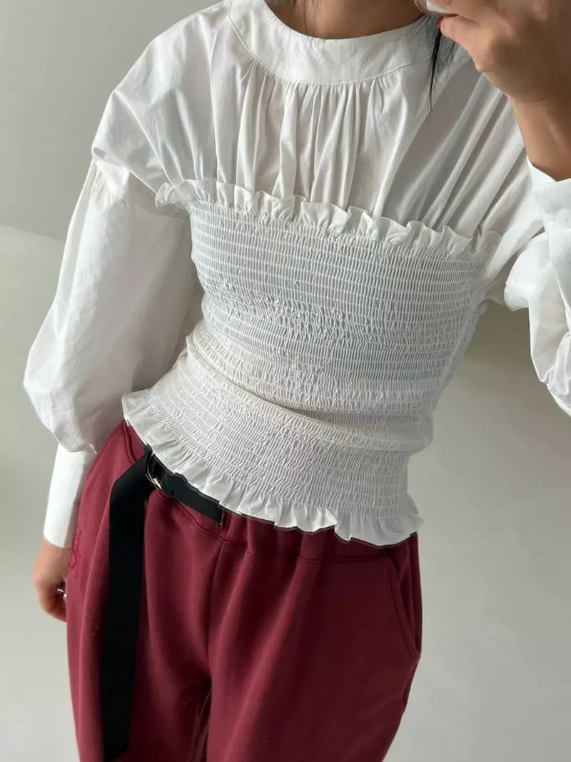 Bricklane - Korean Women Fashion - #thelittlethings - Smocked Blouse - 7