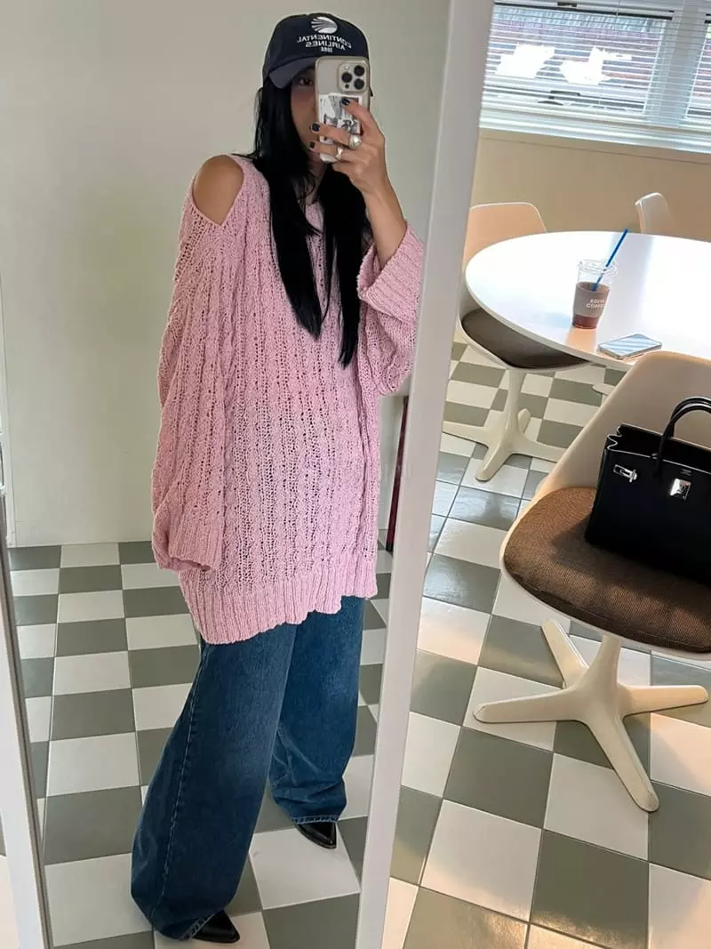 Bricklane - Korean Women Fashion - #thelittlethings - Hole Knit Tee - 7
