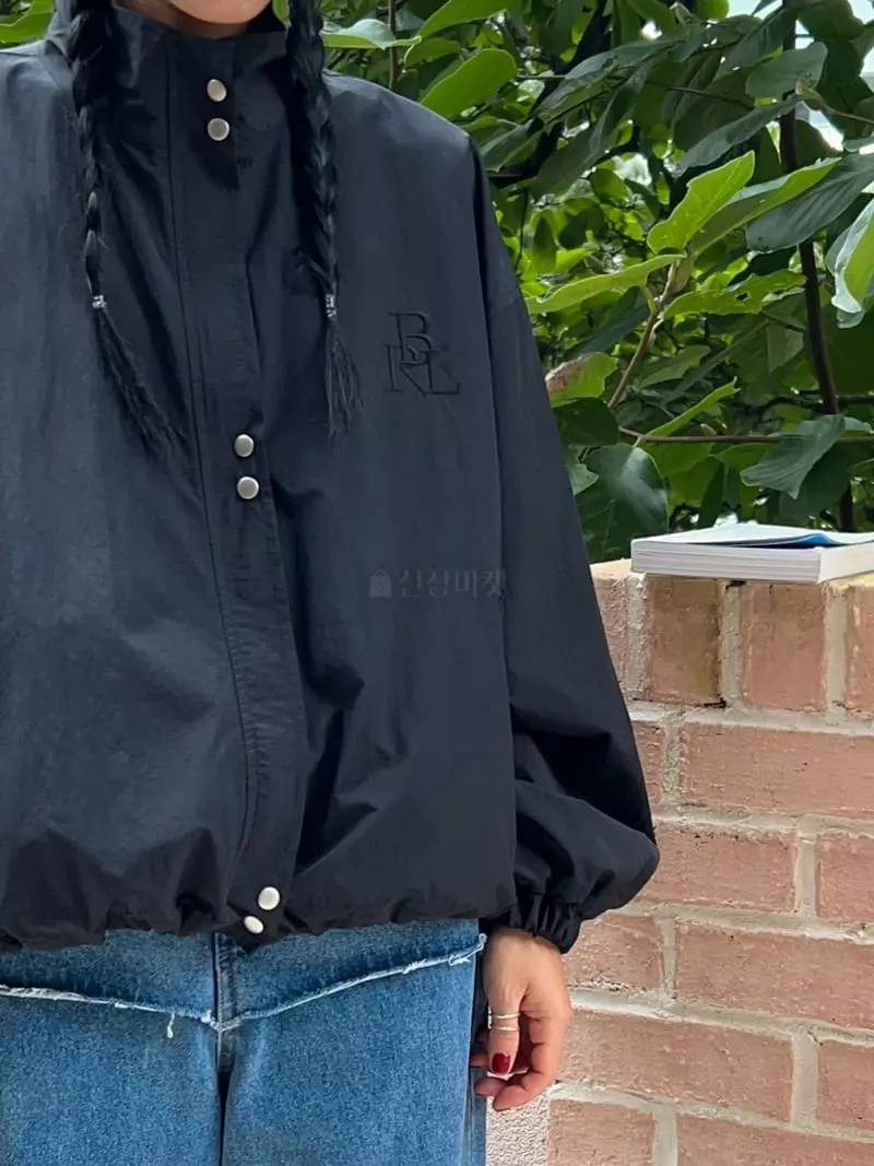 Bricklane - Korean Women Fashion - #vintageinspired - Logo Snap Button Jumper - 9