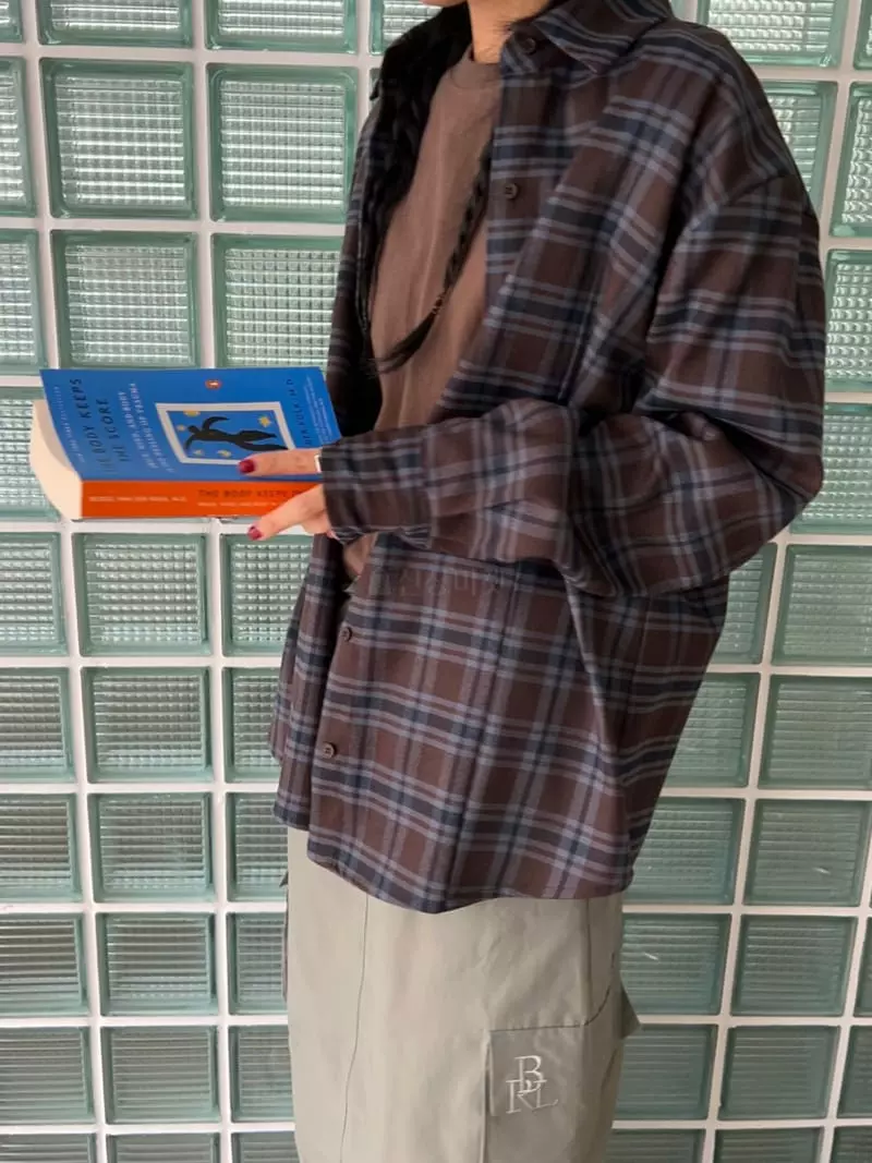 Bricklane - Korean Women Fashion - #vintageinspired - Fleece Check Shirt - 2