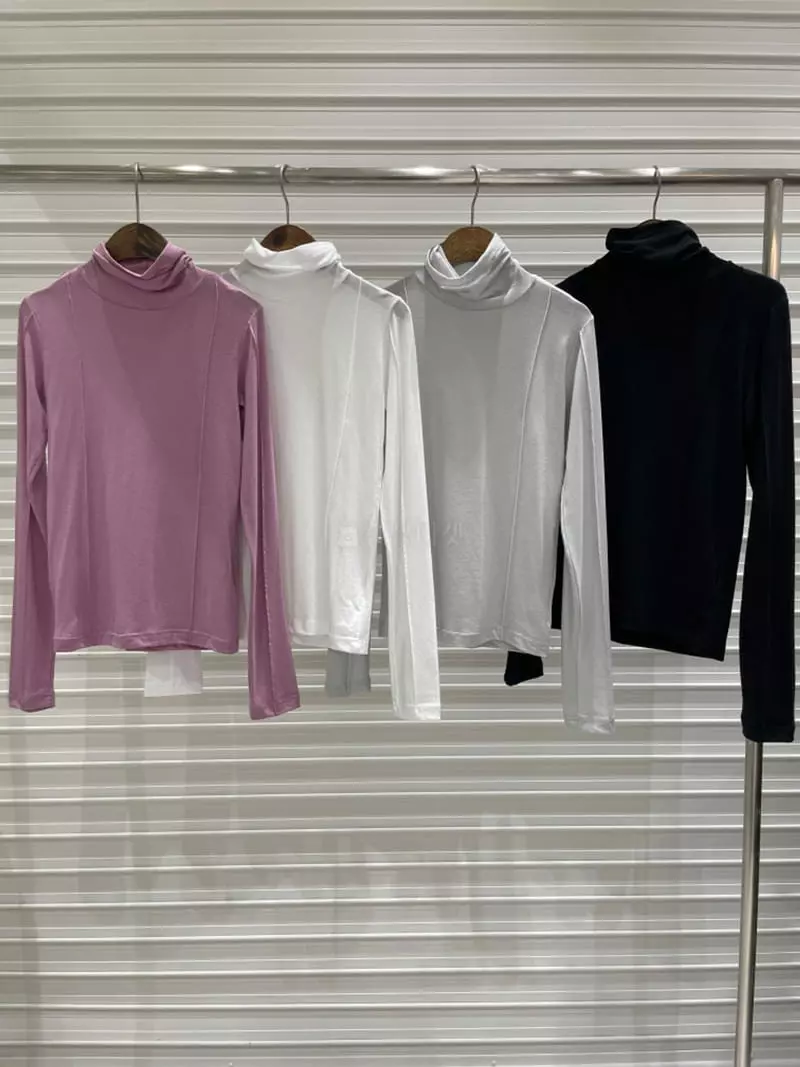 Bricklane - Korean Women Fashion - #womensfashion - Point Turtleneck Tee - 10