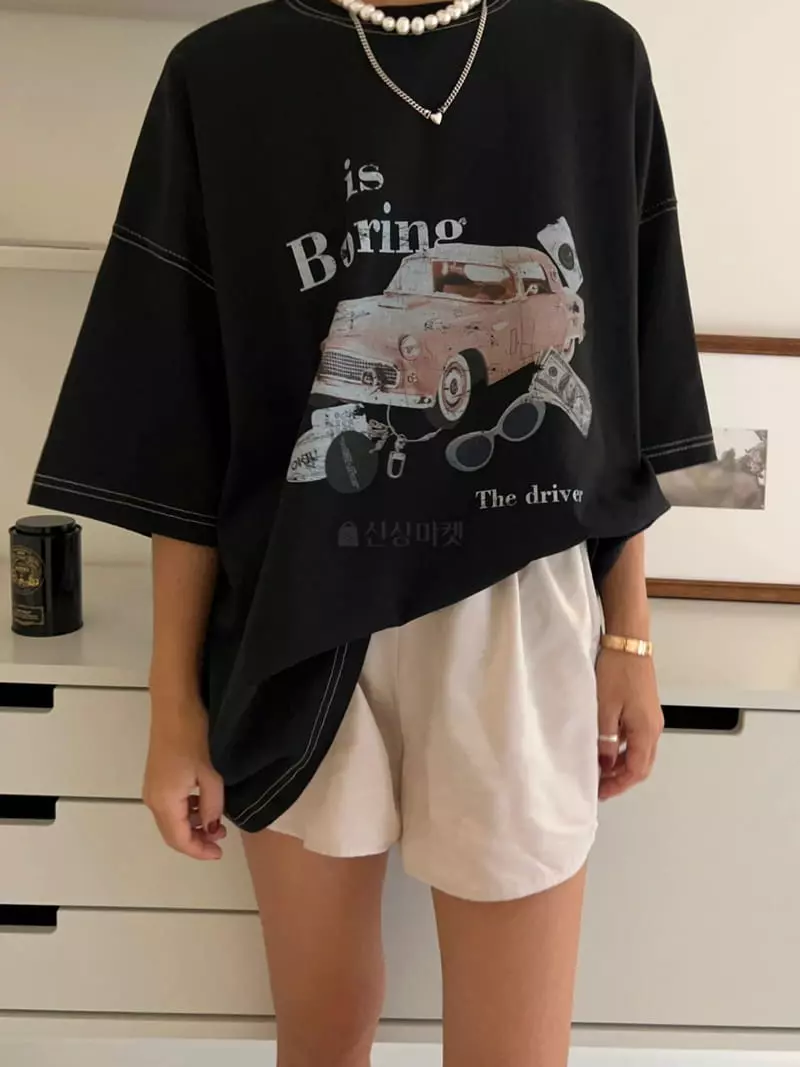 Bricklane - Korean Women Fashion - #womensfashion - Car Tee