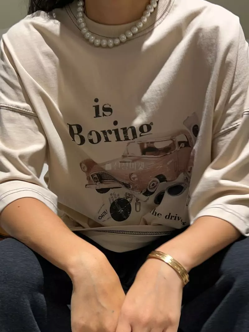 Bricklane - Korean Women Fashion - #womensfashion - Car Tee - 7