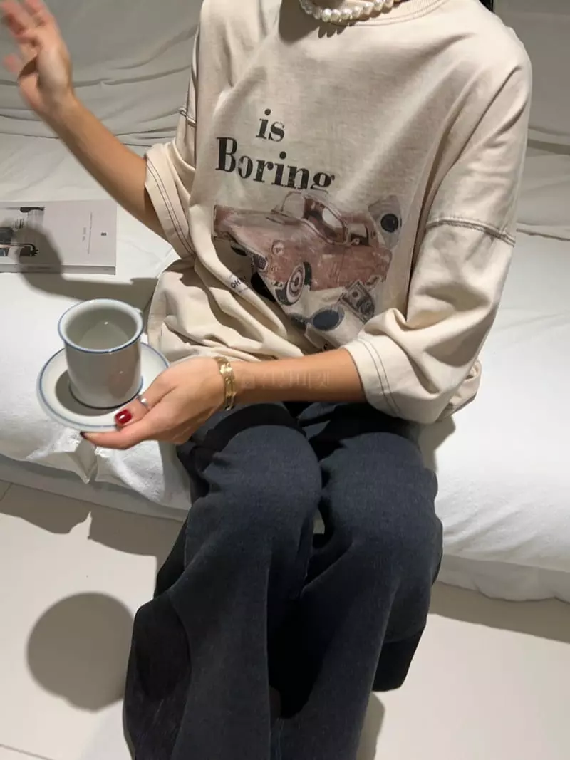 Bricklane - Korean Women Fashion - #womensfashion - Car Tee - 9