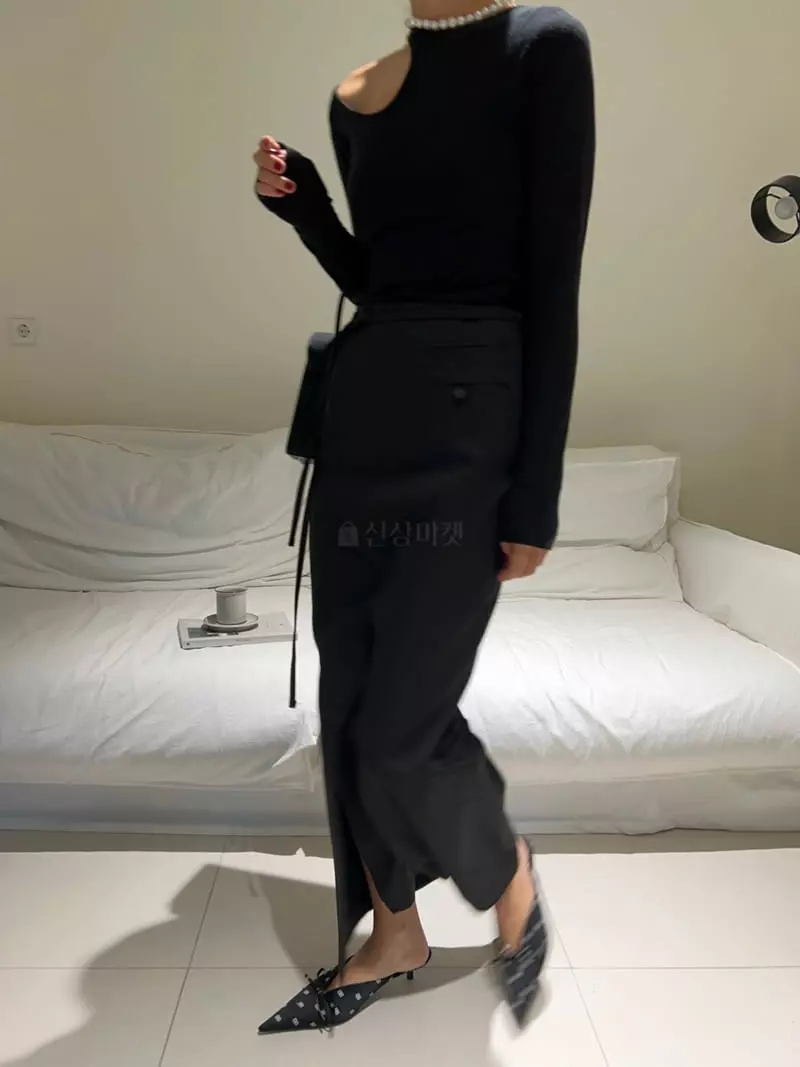 Bricklane - Korean Women Fashion - #womensfashion - Lip Long Skirt - 10