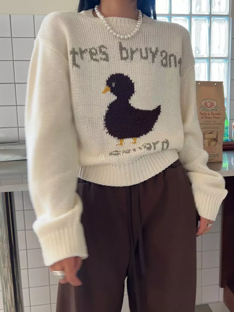 Bricklane - Korean Women Fashion - #womensfashion - Duck Knit Tee - 8