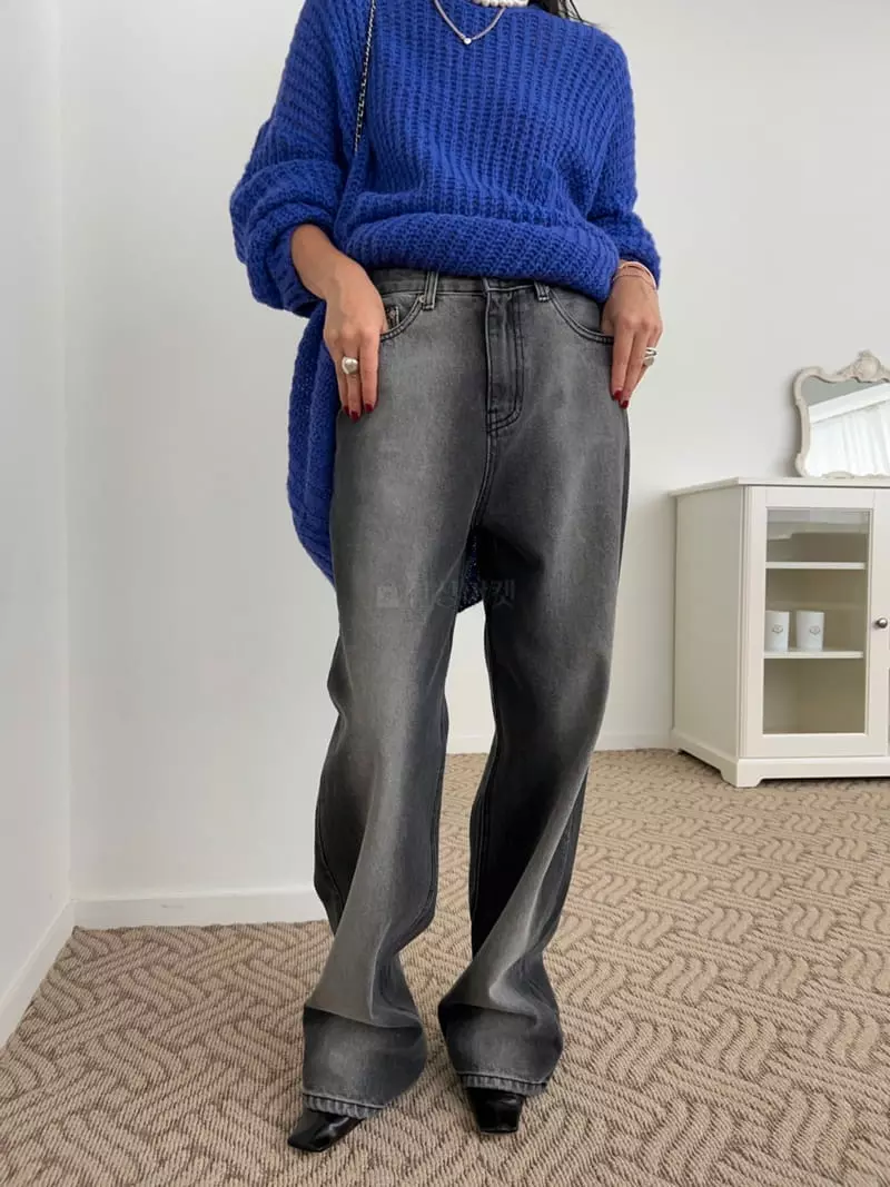 Bricklane - Korean Women Fashion - #womensfashion - Ice Embroidery Jeans - 3