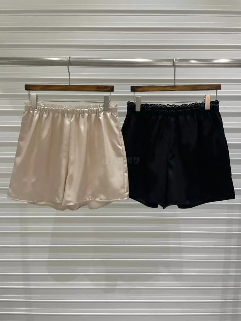 Bricklane - Korean Women Fashion - #womensfashion - Silky Lace Shorts - 5