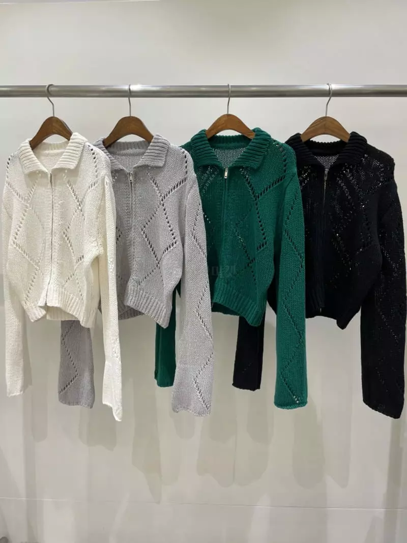 Bricklane - Korean Women Fashion - #womensfashion - Scsi Zip Up Knit Tee - 11