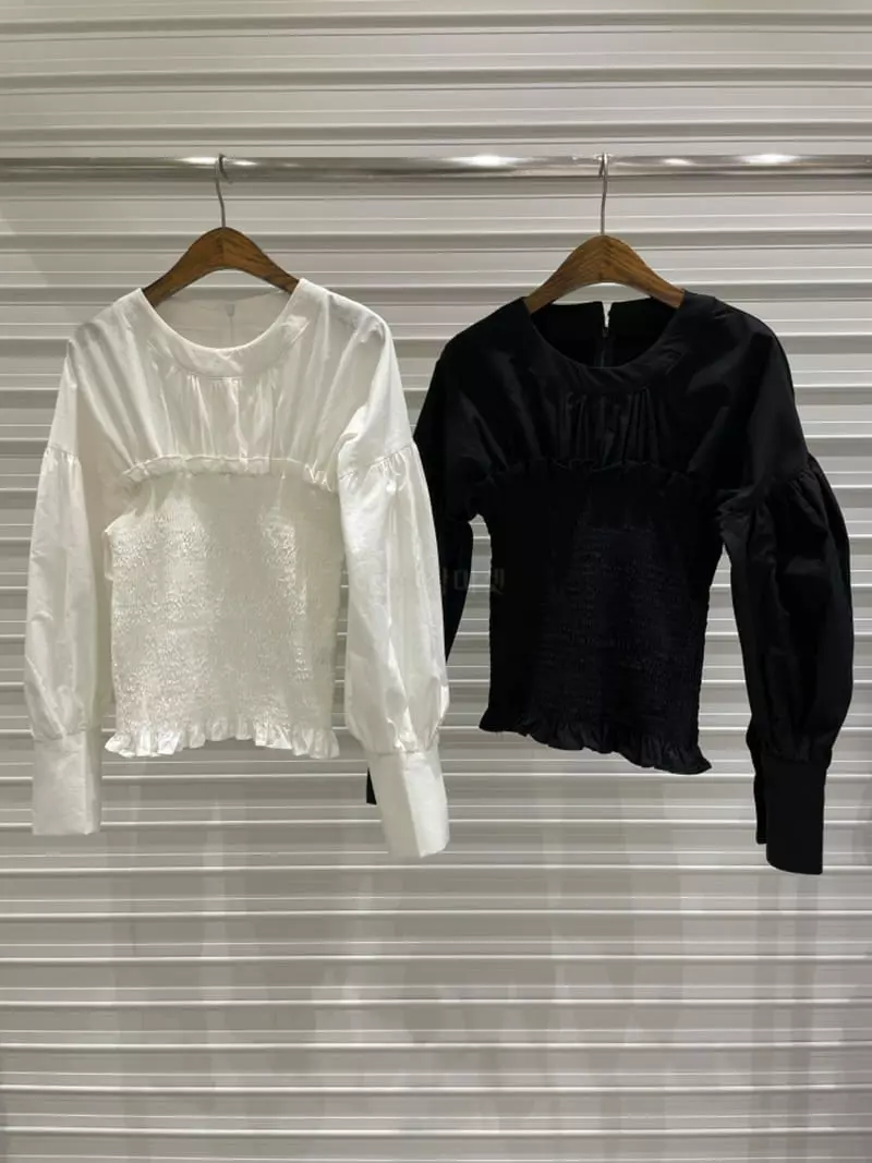 Bricklane - Korean Women Fashion - #womensfashion - Smocked Blouse - 11