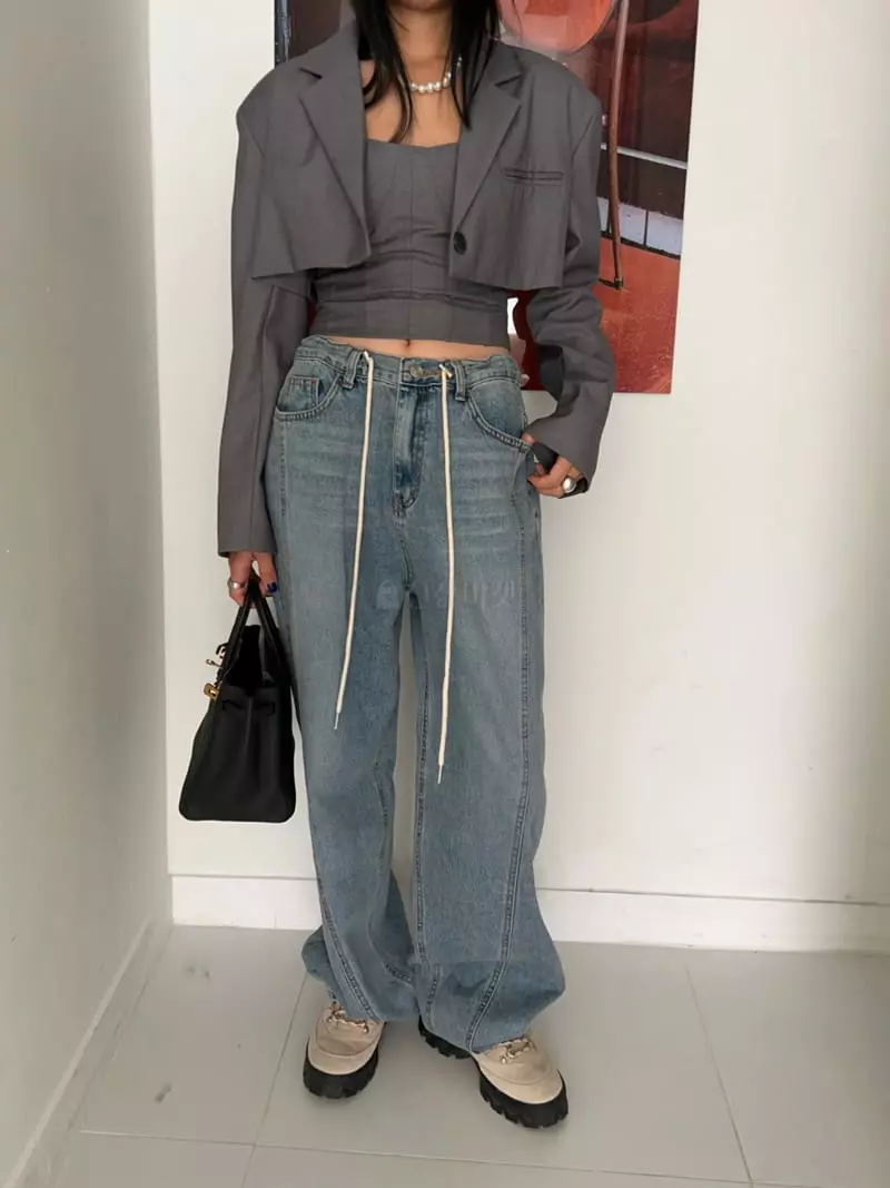 Bricklane - Korean Women Fashion - #womensfashion - Cell Crop Jacket - 8