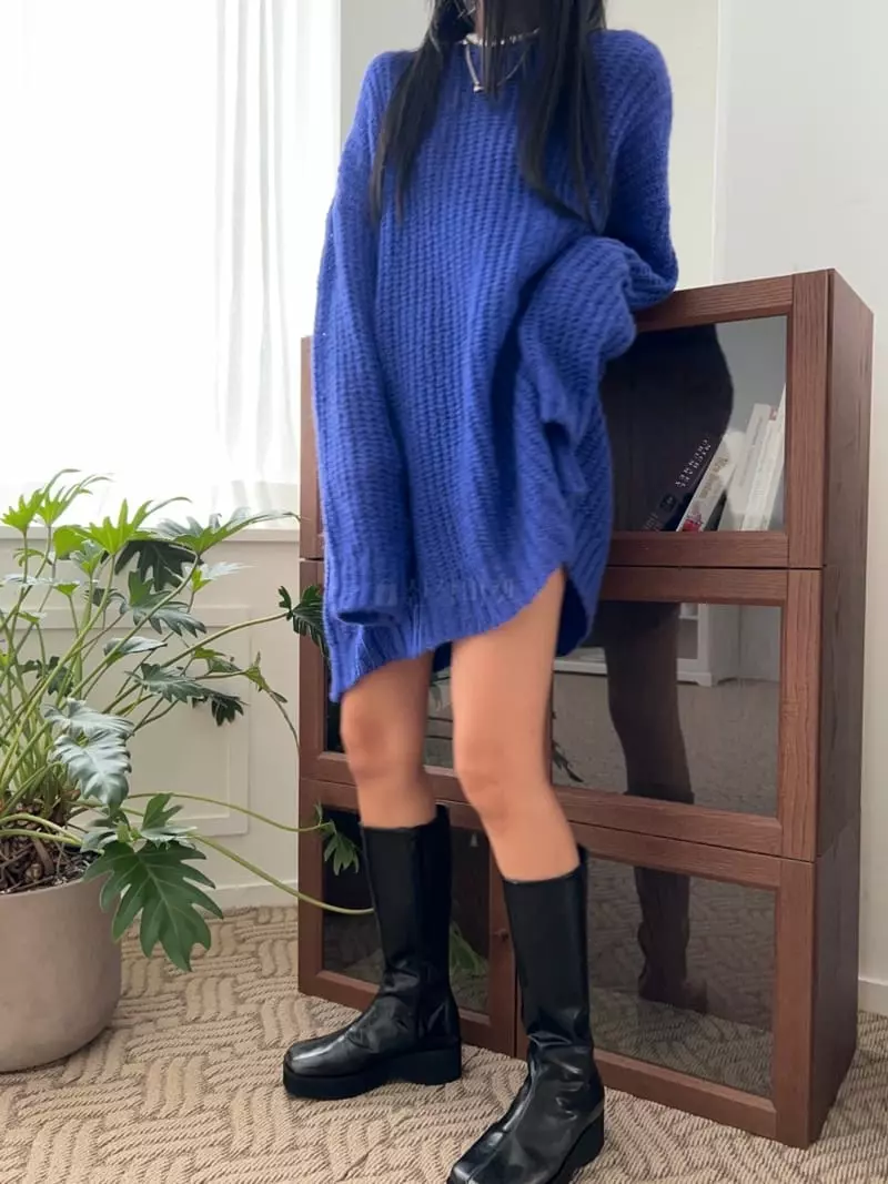 Bricklane - Korean Women Fashion - #womensfashion - Vivid Knit Tee - 5