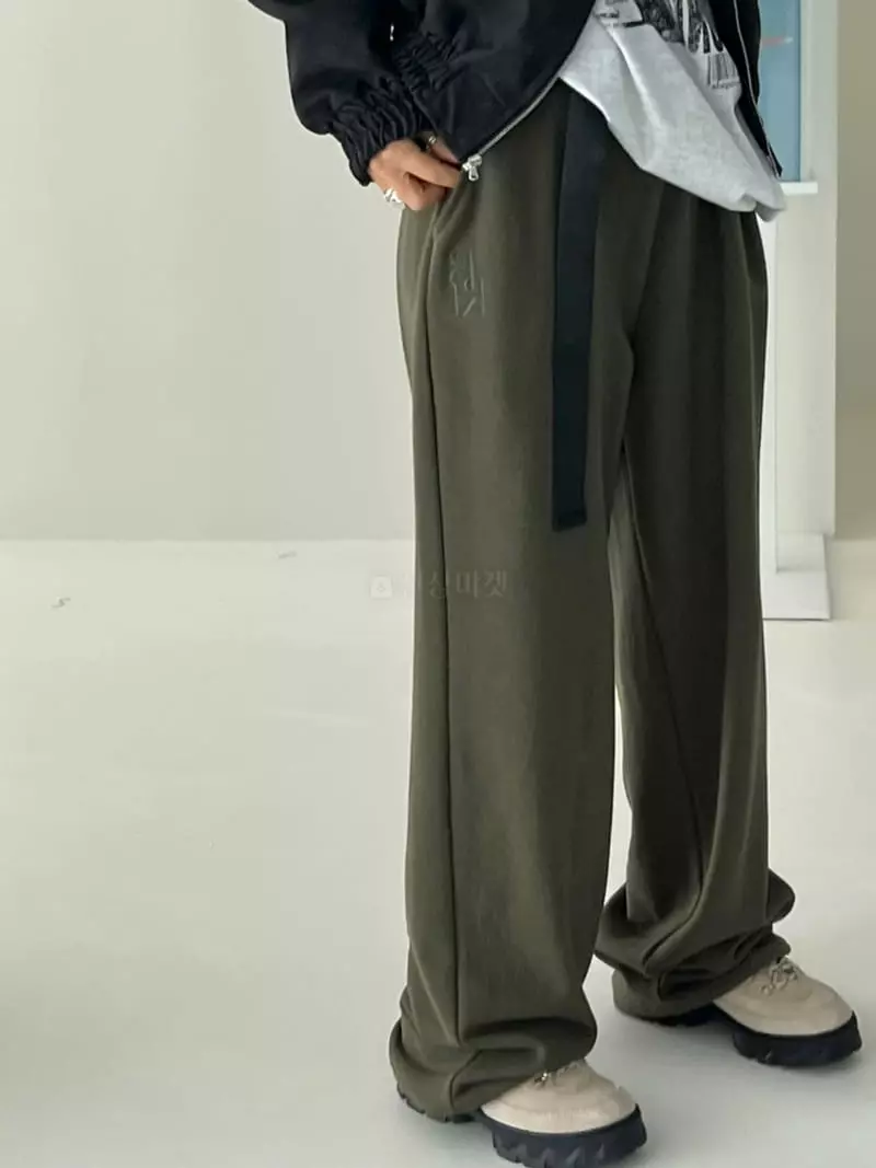 Bricklane - Korean Women Fashion - #momslook - Belt Pants - 4