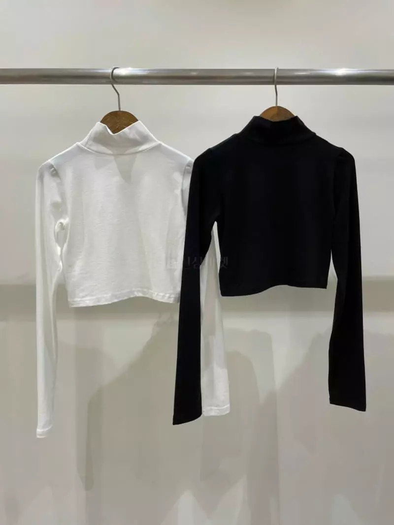 Bricklane - Korean Women Fashion - #womensfashion - Half Crop Tee - 8
