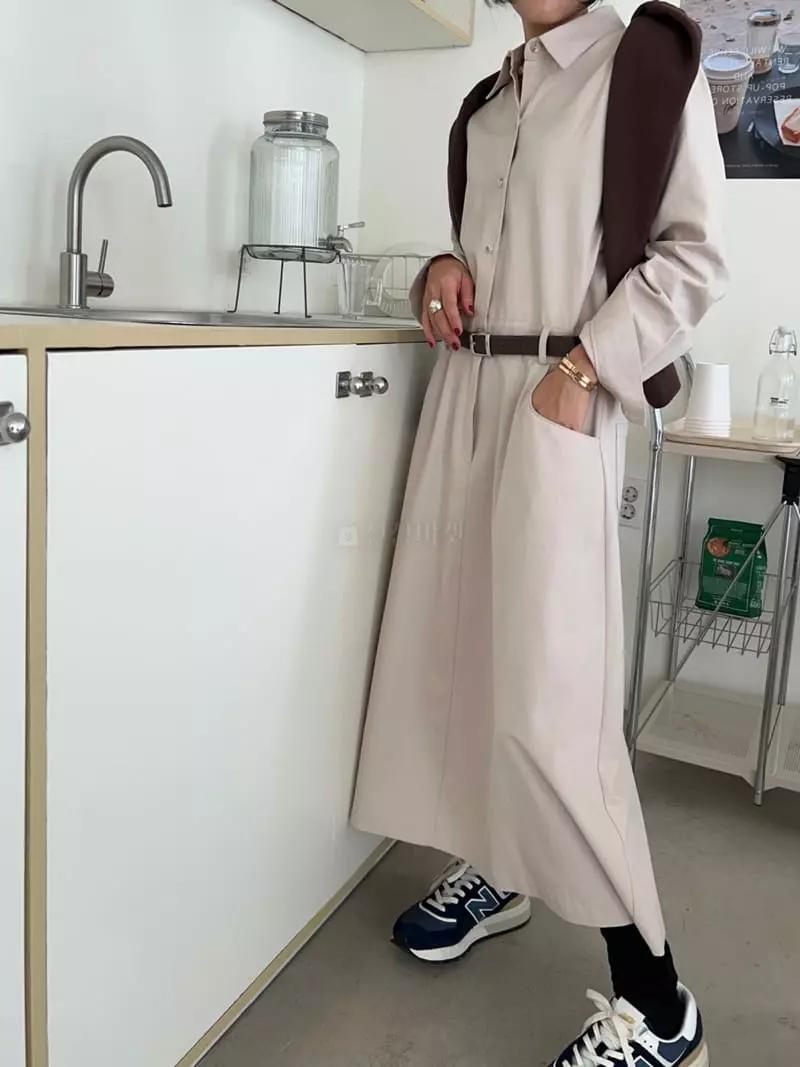 Bricklane - Korean Women Fashion - #womensfashion - Low Belt One-piece - 2
