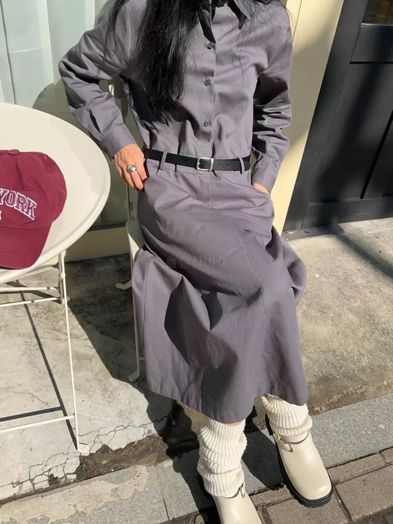 Bricklane - Korean Women Fashion - #momslook - Low Belt One-piece - 4