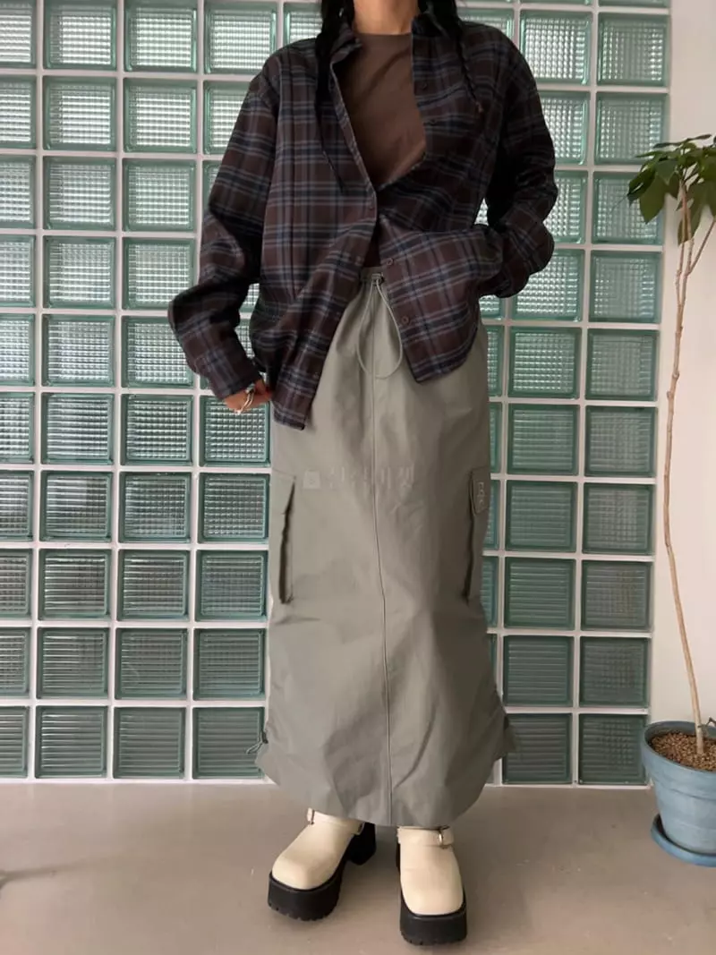 Bricklane - Korean Women Fashion - #womensfashion - Fleece Check Shirt