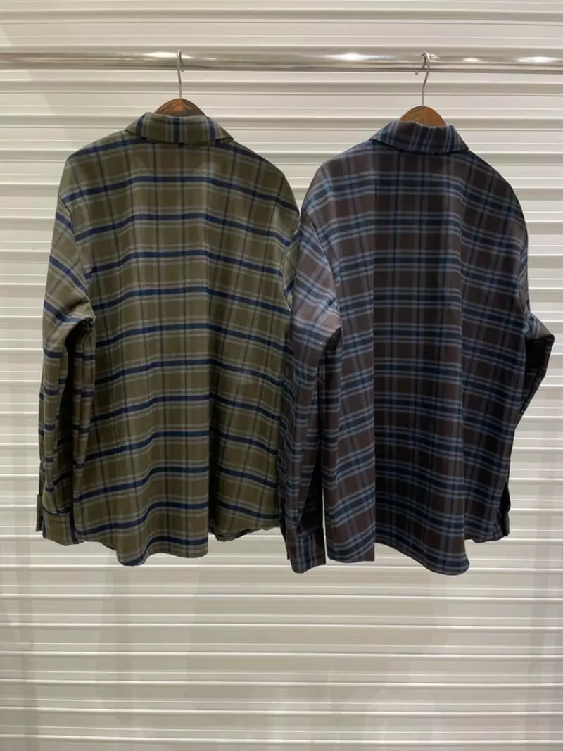 Bricklane - Korean Women Fashion - #womensfashion - Fleece Check Shirt - 11