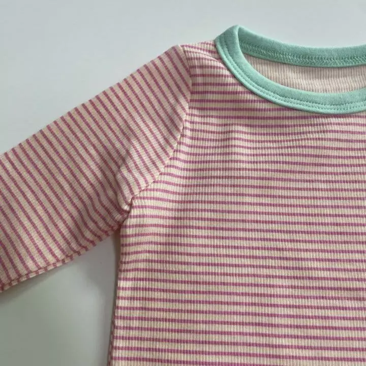 Brody Jane - Korean Children Fashion - #childrensboutique - Rib Stripes Set - 12
