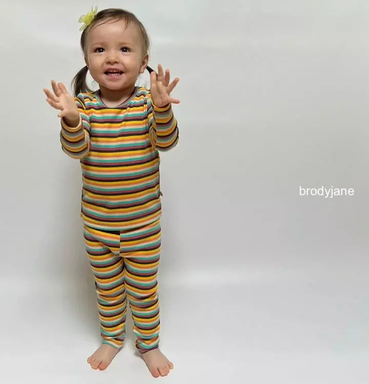 Brody Jane - Korean Children Fashion - #minifashionista - Multi Stripes Set - 3