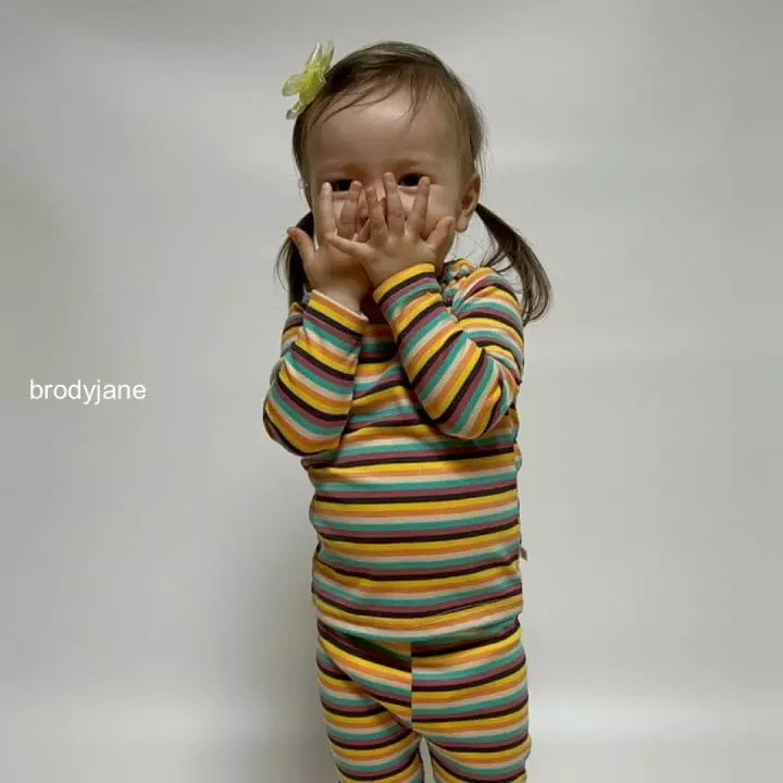 Brody Jane - Korean Children Fashion - #minifashionista - Multi Stripes Set - 4