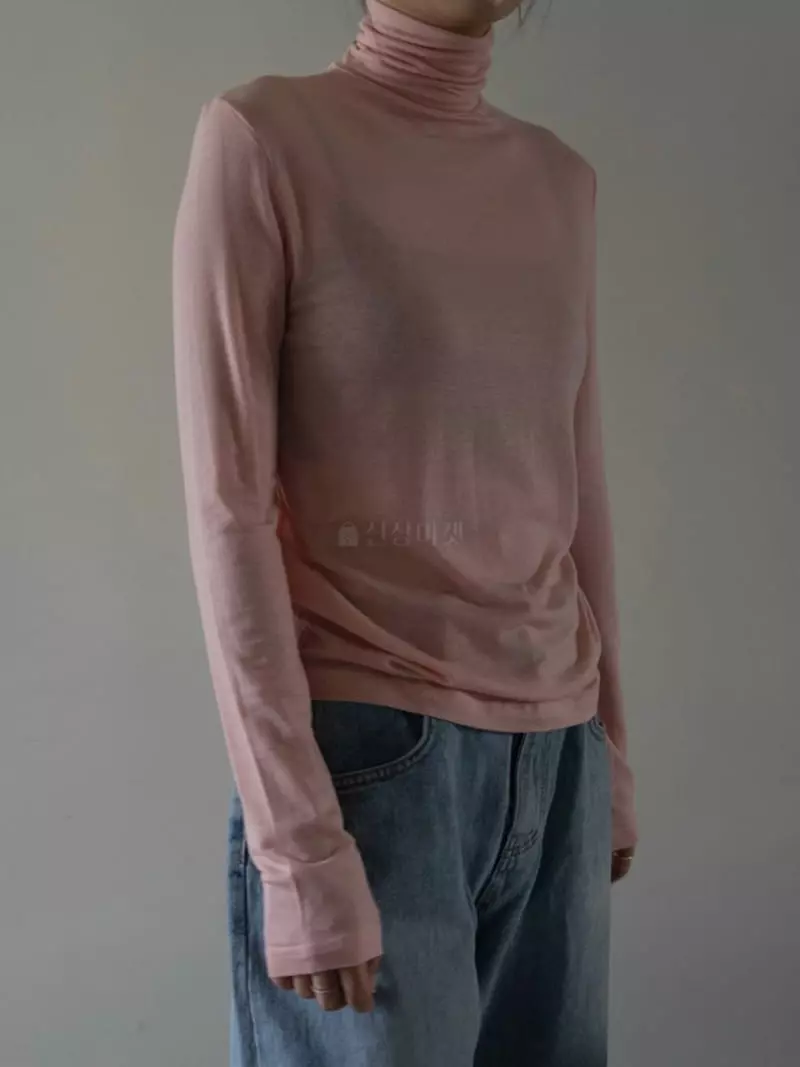 Browns - Korean Women Fashion - #momslook - Turtleneck Tee - 5