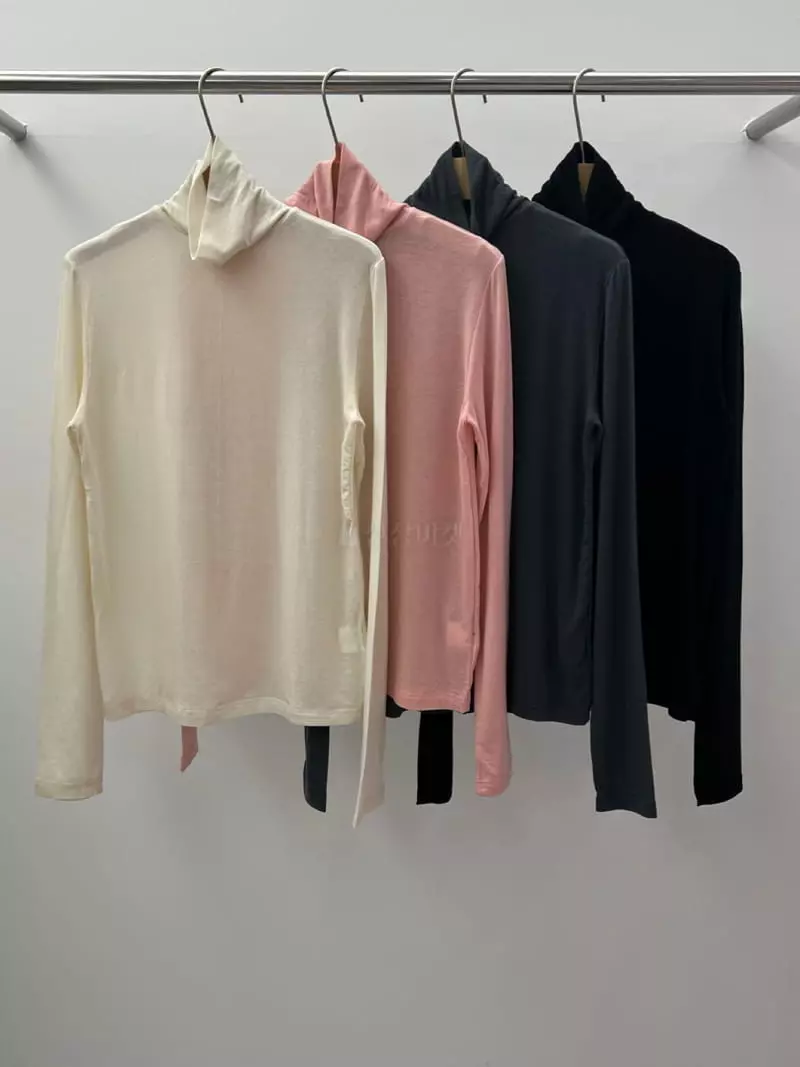 Browns - Korean Women Fashion - #momslook - Turtleneck Tee - 7