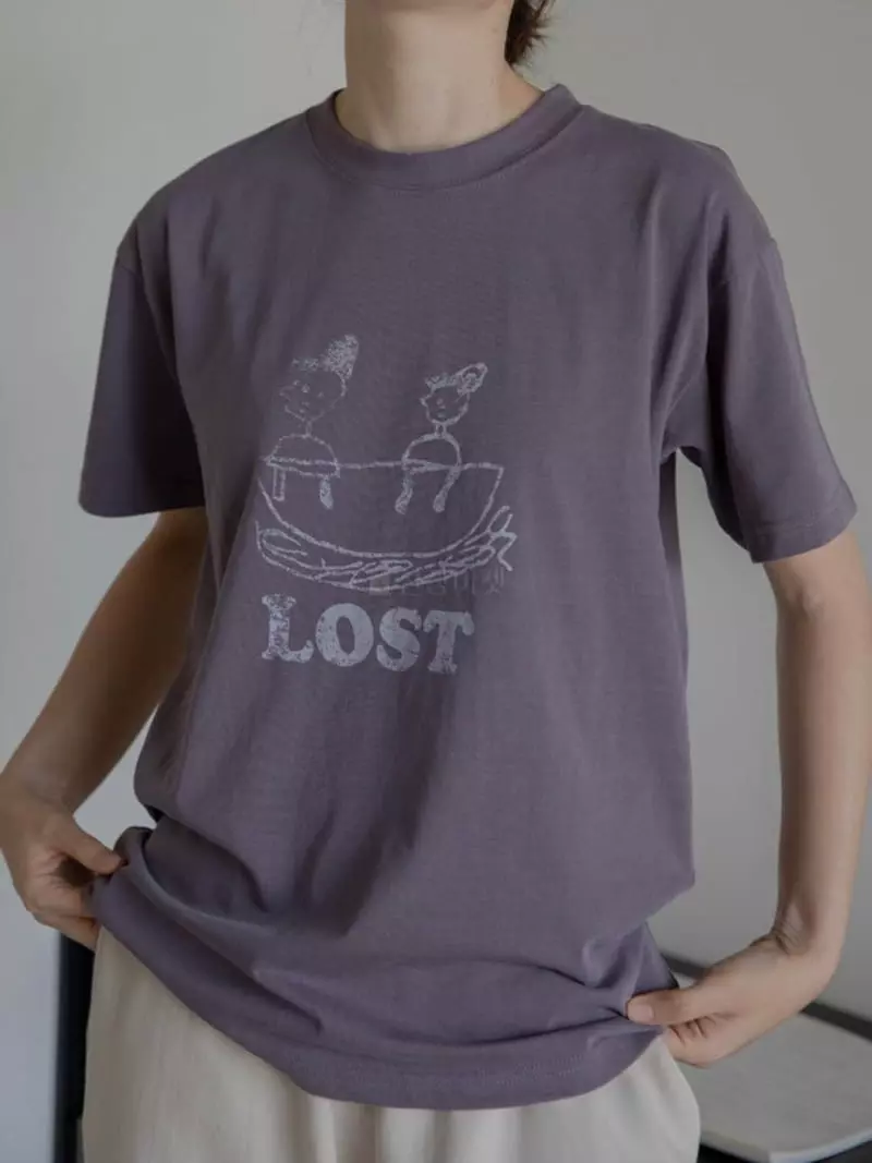 Browns - Korean Women Fashion - #momslook - Under Paint Tee - 2