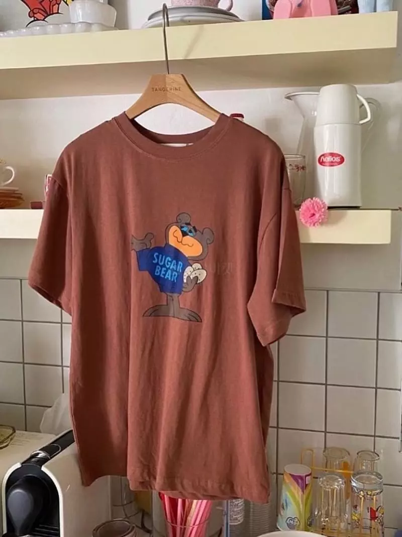 Browns - Korean Women Fashion - #momslook - Sugar Bear Tee