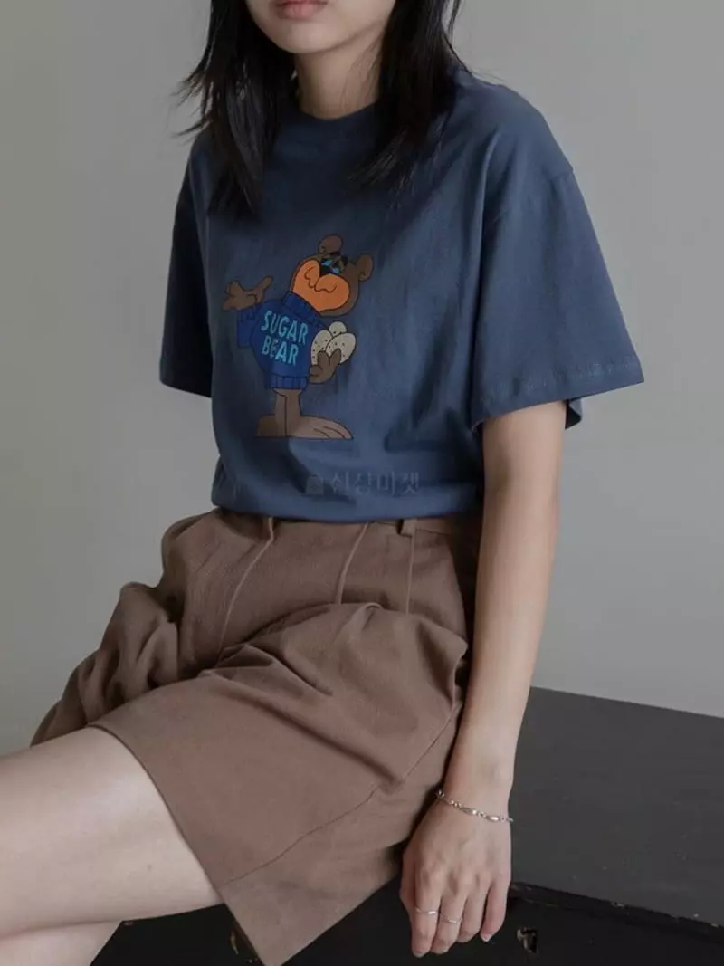 Browns - Korean Women Fashion - #momslook - Sugar Bear Tee - 11