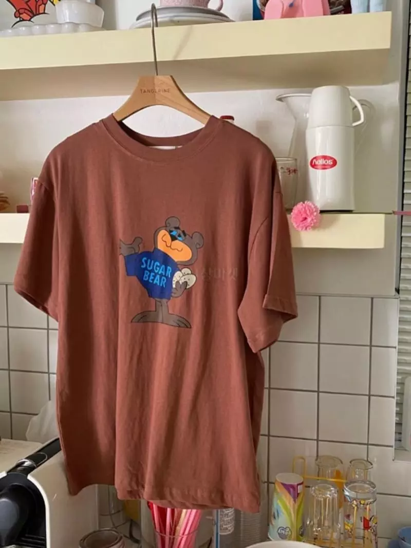 Browns - Korean Women Fashion - #momslook - Sugar Bear Tee - 3