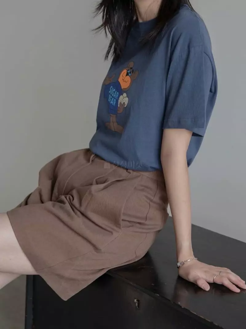 Browns - Korean Women Fashion - #momslook - Sugar Bear Tee - 9